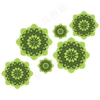 矢量手绘卡通花纹