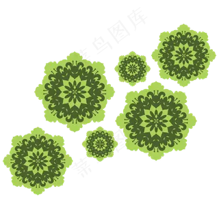 矢量手绘卡通花纹