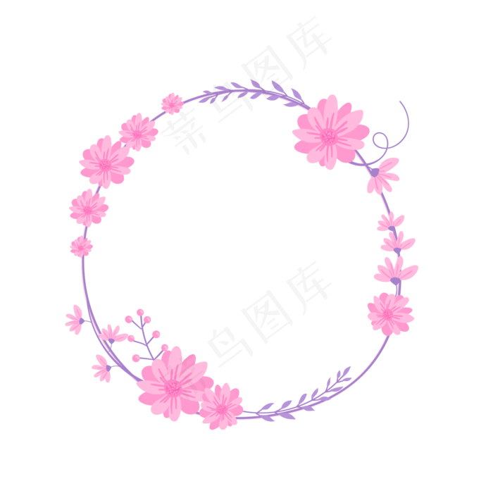 粉丝温馨花朵清新边框