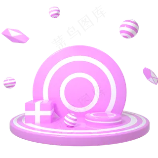 c4d立体圆盘电商520表白节