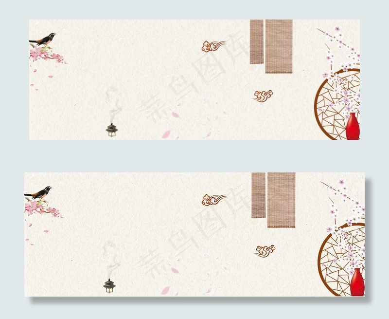 典雅清新古风背景