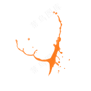 果汁橙汁飞溅,免抠元素
