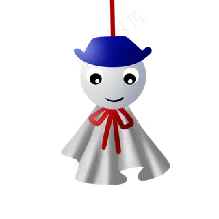 灰色创意愚人节道具元素,免抠元素