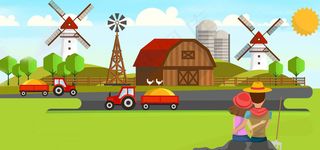 建设美好家园卡通扁平渐变蓝色banner