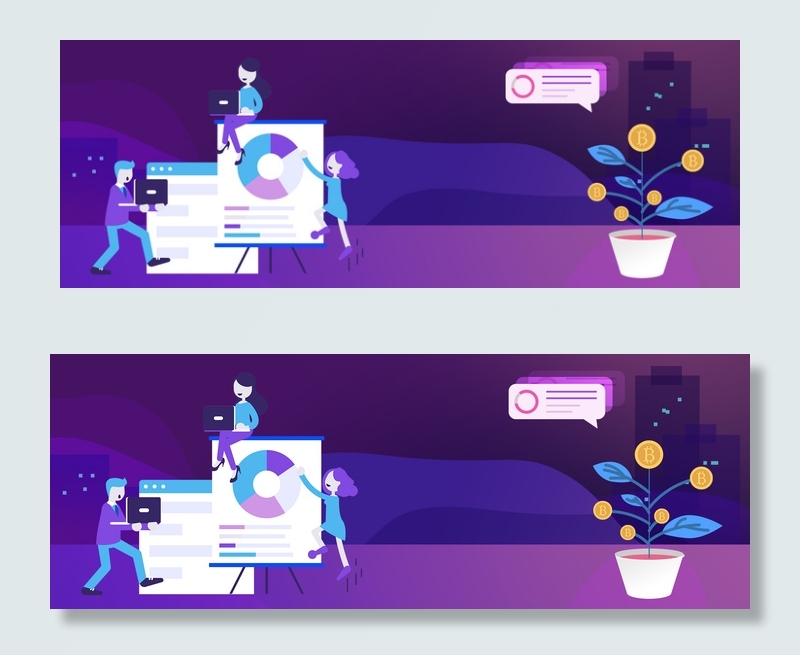 矢量商务数据统计海报