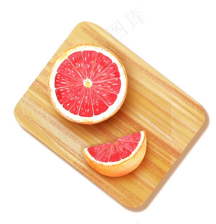 水果主题西柚插画