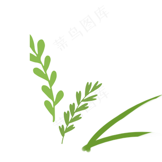 卡通春天绿色植物下载