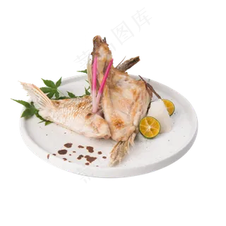 香煎鱼肘,免抠元素