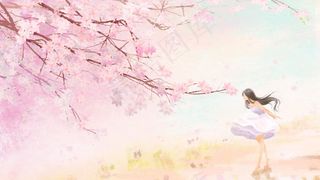 花节立春春分春天粉色节气樱花绽放