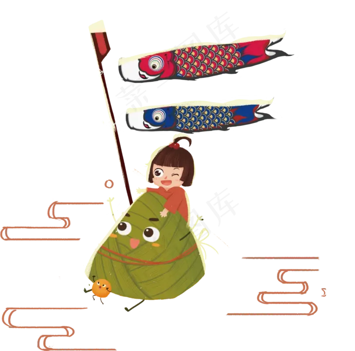 抱粽子的女孩(1920X1900(DPI:96))psd模版下载