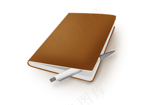 高考手绘褐色笔记本