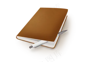 高考手绘褐色笔记本