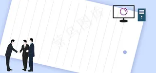 秋季校园招聘扁平几何紫色banner