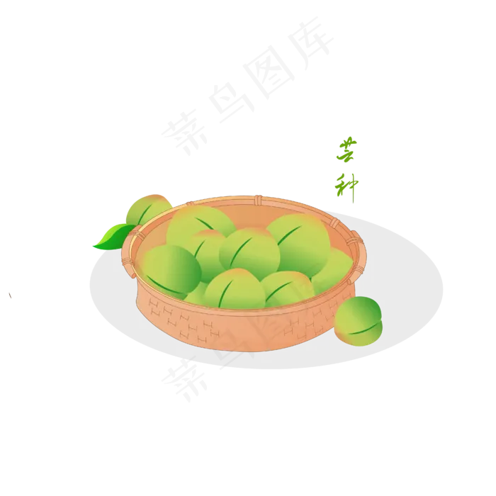 一篮框桃子(4167*4167px 300 dpi )ai矢量模版下载