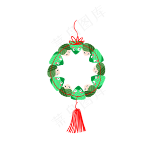 端午节粽子吊坠PNG素材