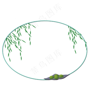 清明节边框png素材