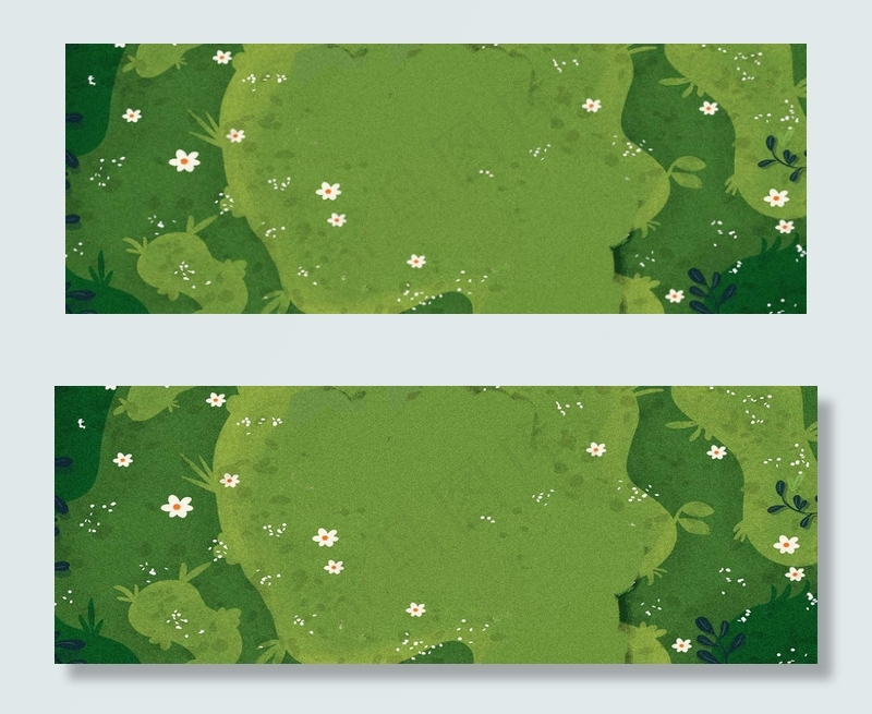 卡通春天绿色背景下载背景图片素材,背景元素