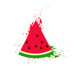 暑假夏天夏至夏季美味西瓜免扣素