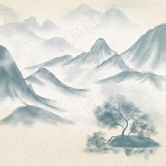 简约中国风水墨文艺广告