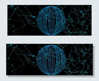 黑色大气商务科技平面banner