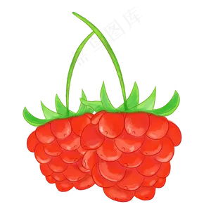 红色的草莓免抠图