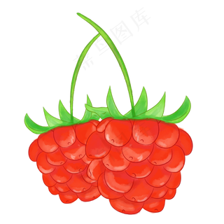 红色的草莓免抠图