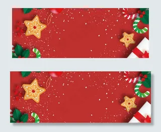 圣诞老人双旦圣诞节元旦节促销banner