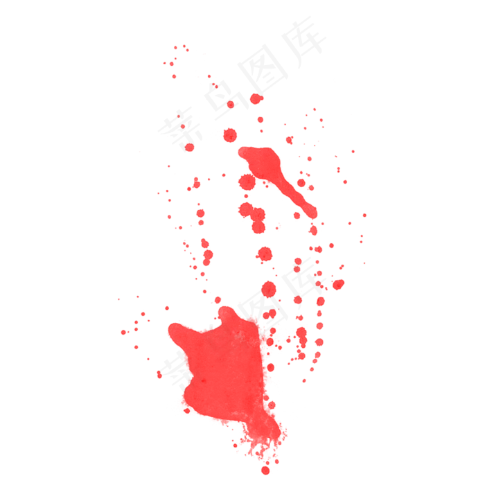 水彩不规则红色泼墨(2000X2000(DPI:300))psd模版下载
