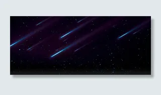 星空浪漫夜景banner图