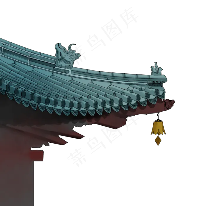 中国风屋檐,免抠元素