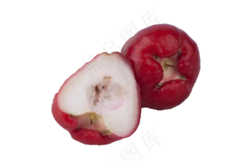 两个美味甘甜的莲雾