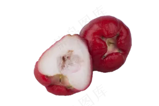 两个美味甘甜的莲雾