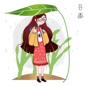 谷雨漂亮的小女孩