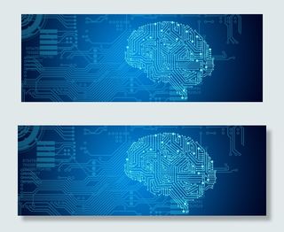 蓝色科技创意纹理