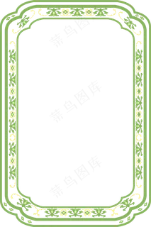 绿色古风边框