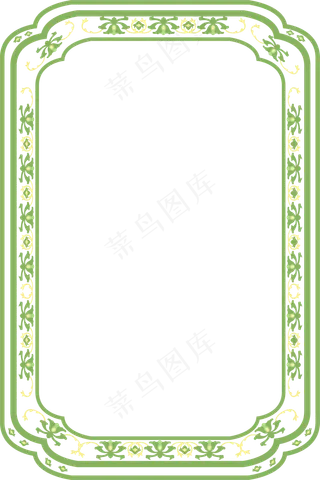 绿色古风边框