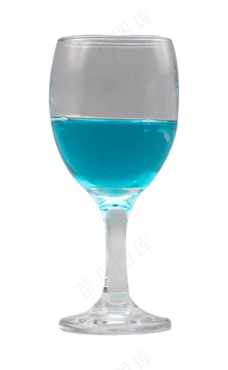 一杯蓝冰饮料,免抠元素