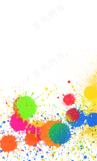 油漆彩色纹理肌理飞溅油漆点PNG背,免抠元素
