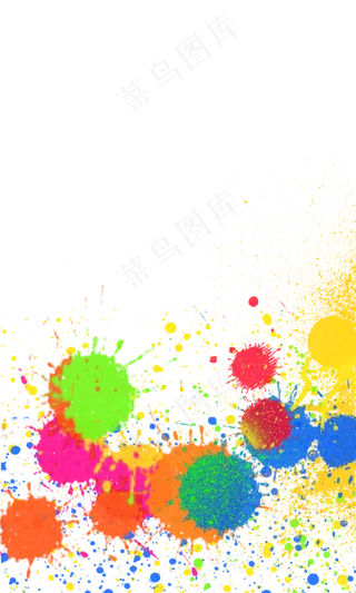油漆彩色纹理肌理飞溅油漆点PNG背,免抠元素