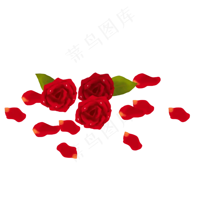 玫瑰花瓣png素材(2000X2000(DPI:300))psd模版下载