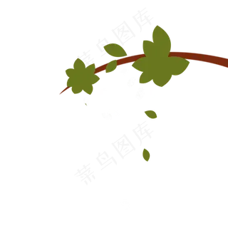 卡通植物树枝下载
