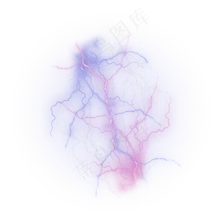 炫酷闪电蓝色紫色数字9