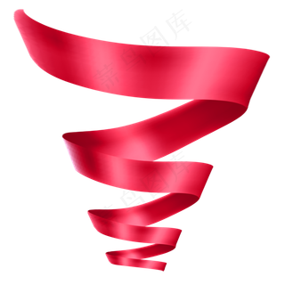 红色七一建党节螺旋彩带