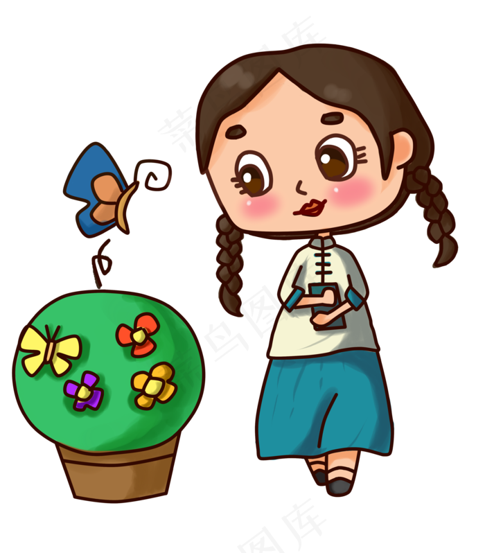 五四青年节女学生形象