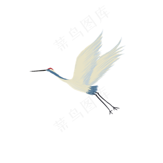 手绘中国风吉祥鹤可商用元素,免抠元素