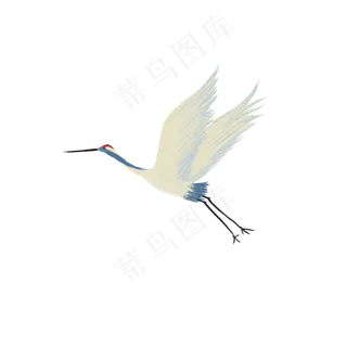 手绘中国风吉祥鹤可商用元素,免抠元素