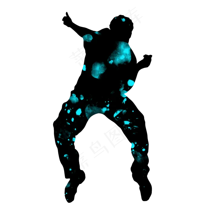 开学季舞蹈社团招新剪影,免抠元素(2000X2000(DPI:300))psd模版下载