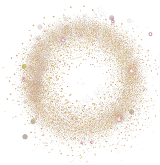 金粉发光特效光点,免抠元素