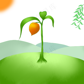 绿色植物树叶元素