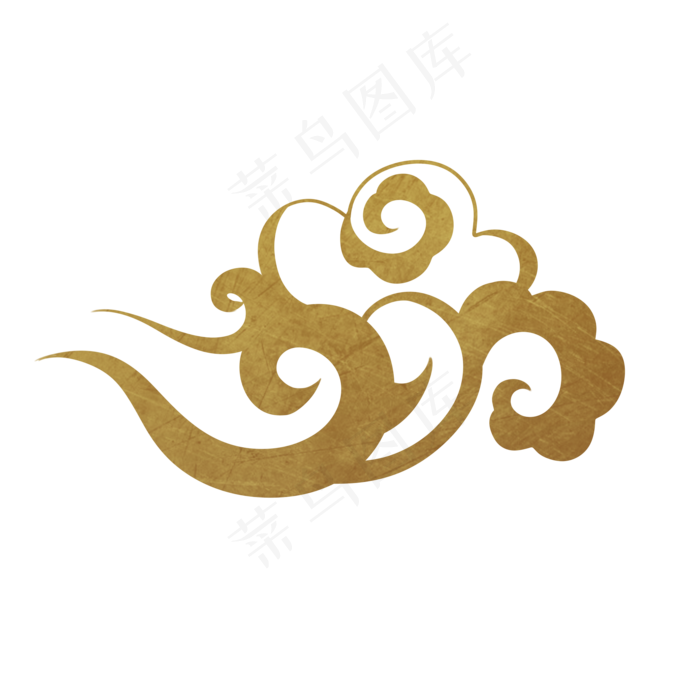 云云朵祥云云彩金色波浪,免抠元素